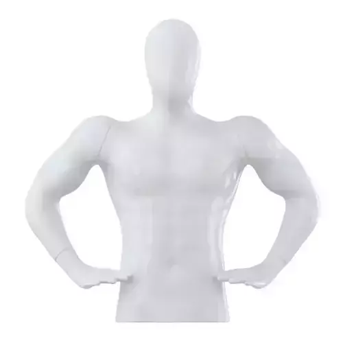 White torso male mannequin 86