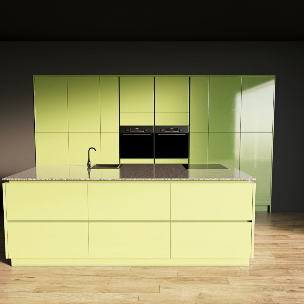 83-Kitchen11 glossy 7 3D model_2