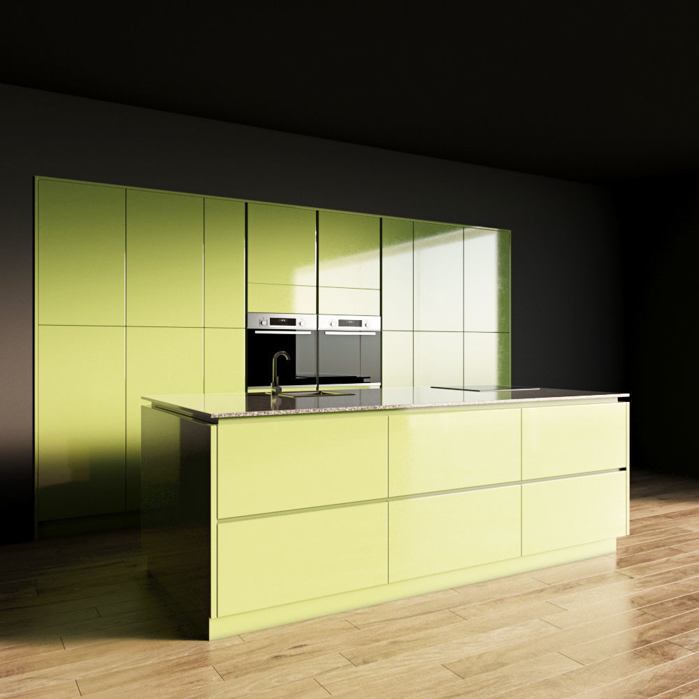 83-Kitchen11 glossy 7 3D model_1