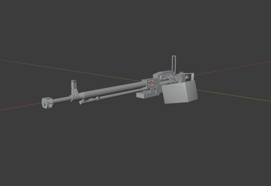 DSHK Heavy Machinegun free 3D model | CGTrader