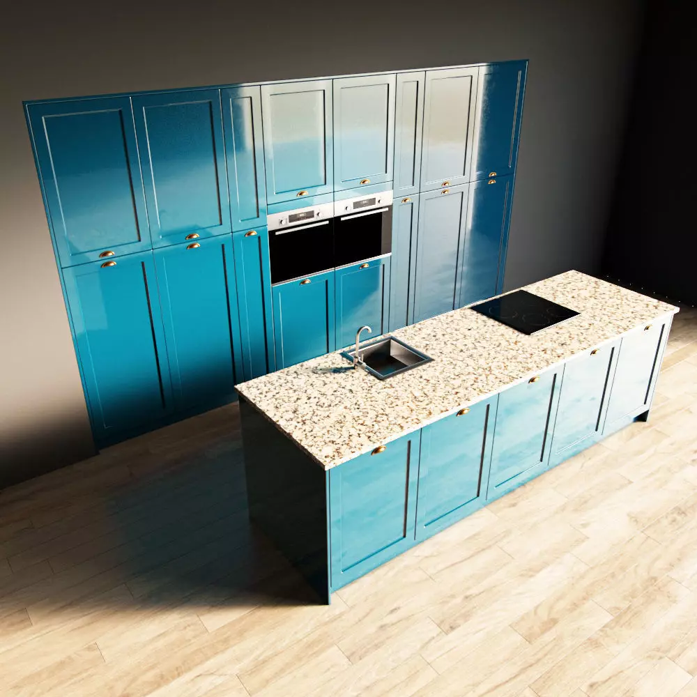 98-Kitchen2 glossy 9 3D model