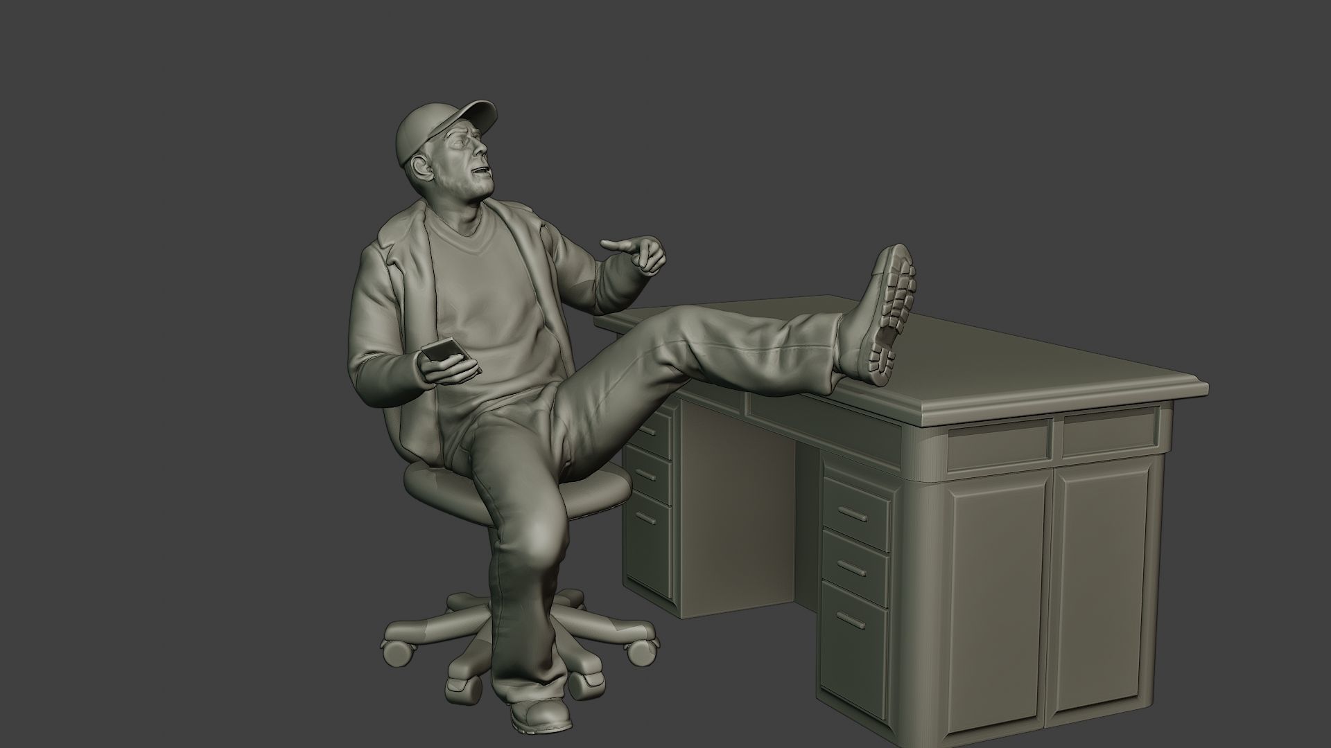 Capitol assault forces 3D print model_43