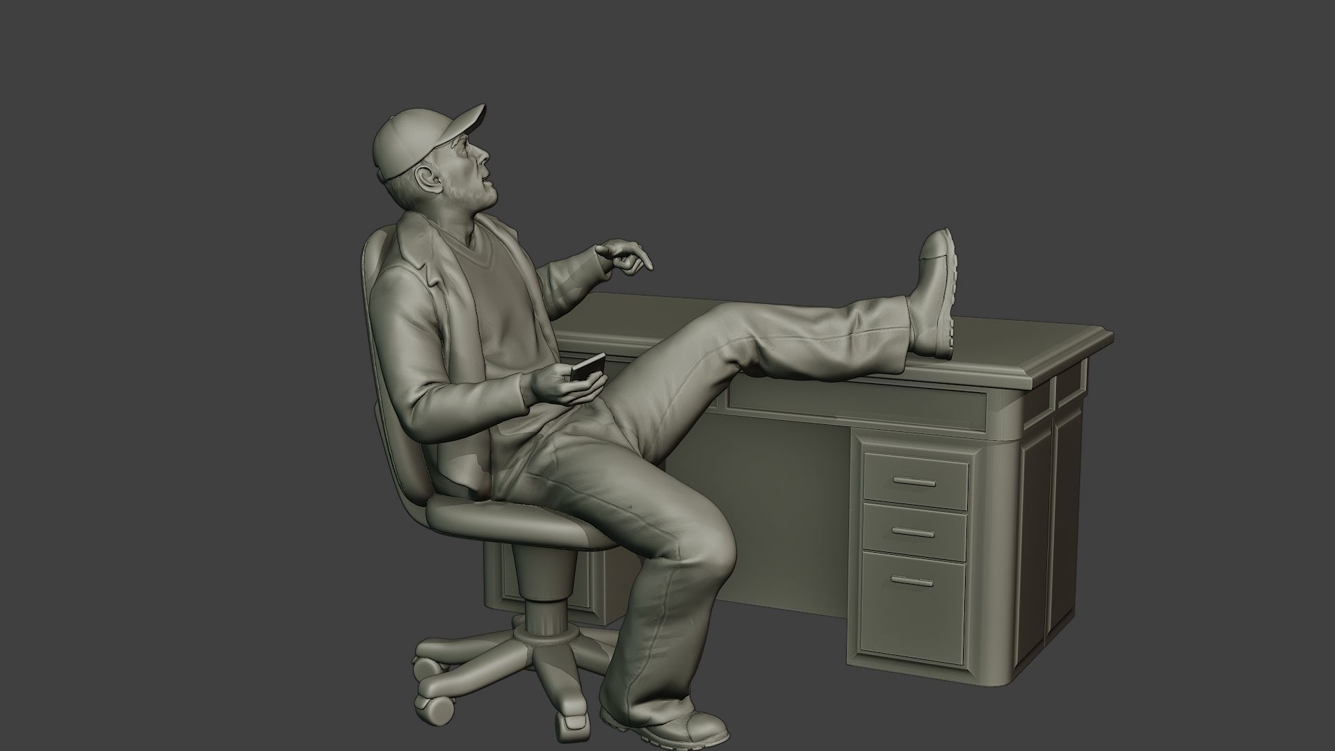 Capitol assault forces 3D print model_42