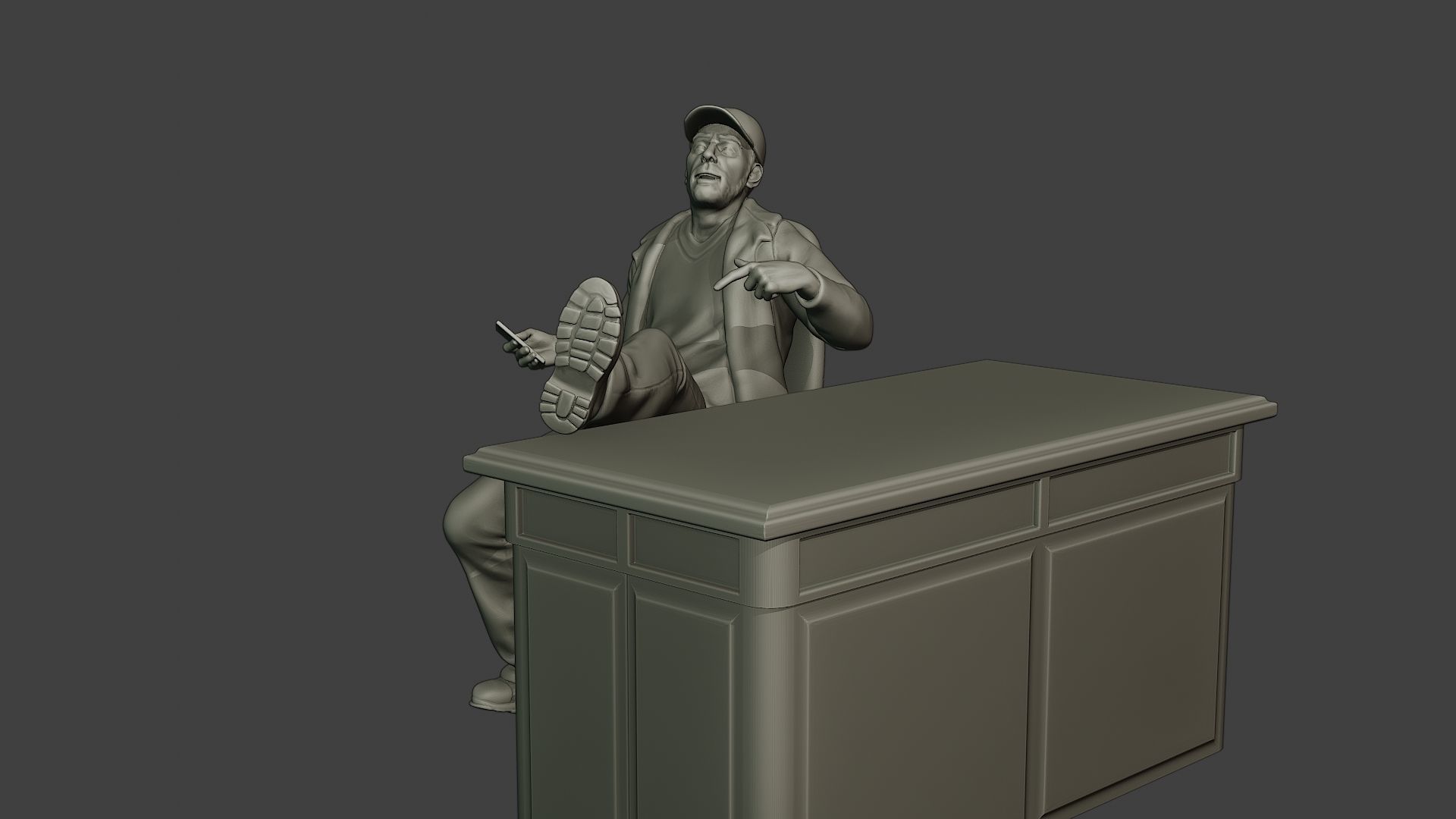 Capitol assault forces 3D print model_40