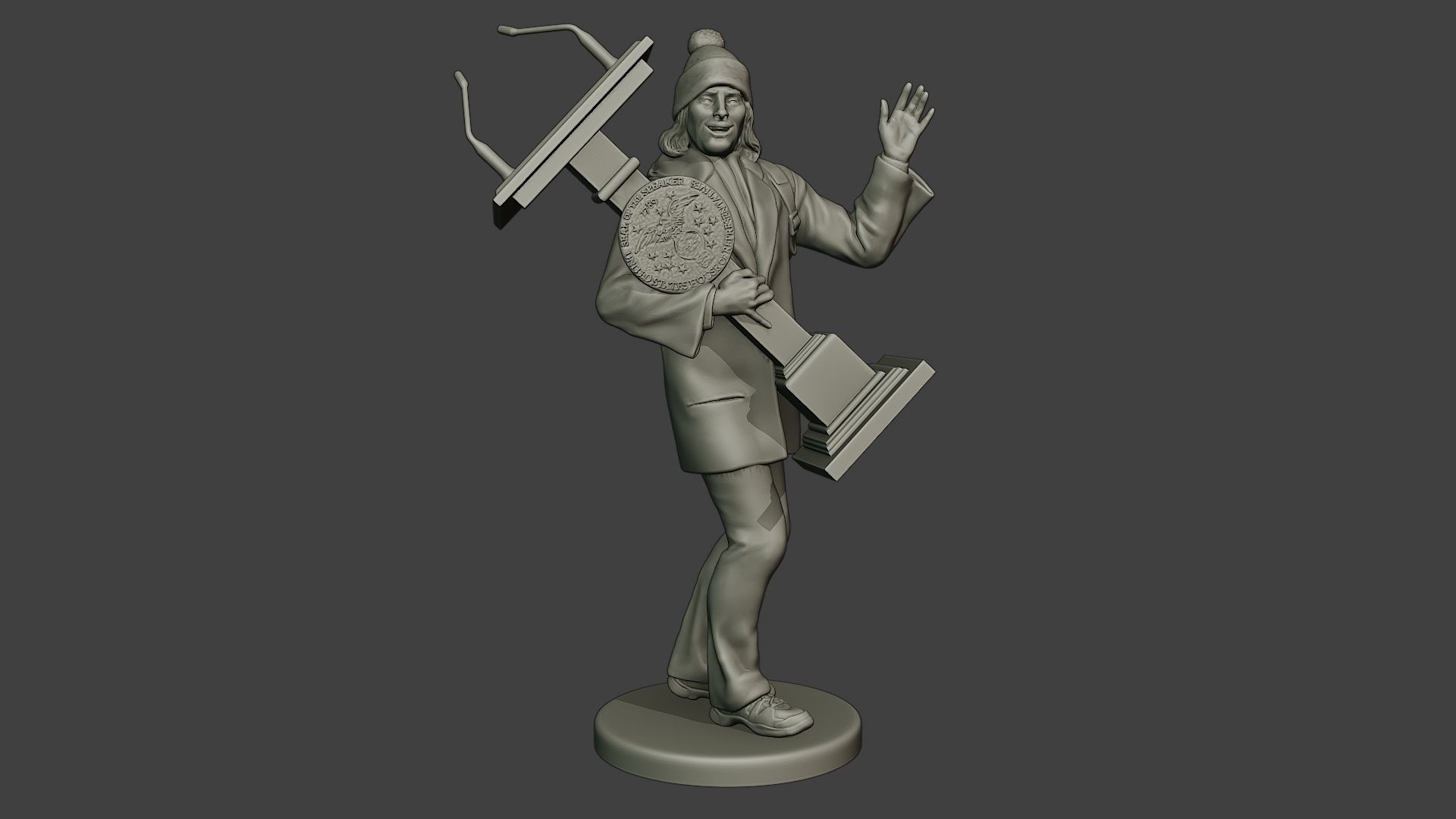 Capitol assault forces 3D print model_30