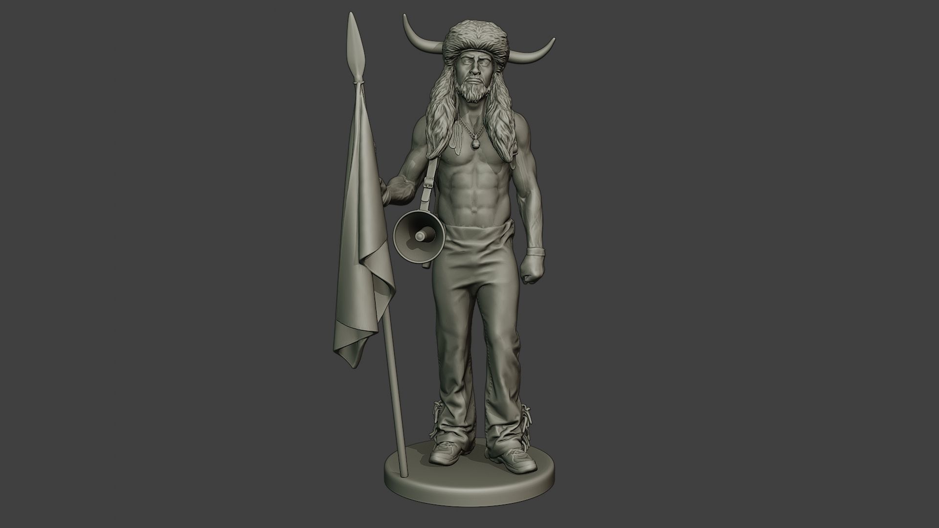 Capitol assault forces 3D print model_2