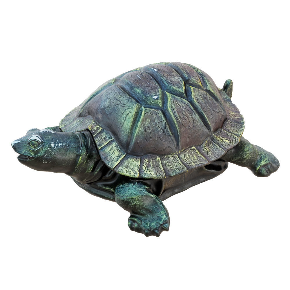 Turtle garden sculpture 3D model_2