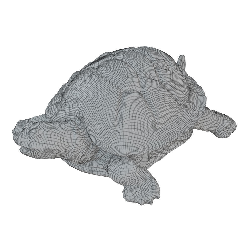 Turtle garden sculpture 3D model_7