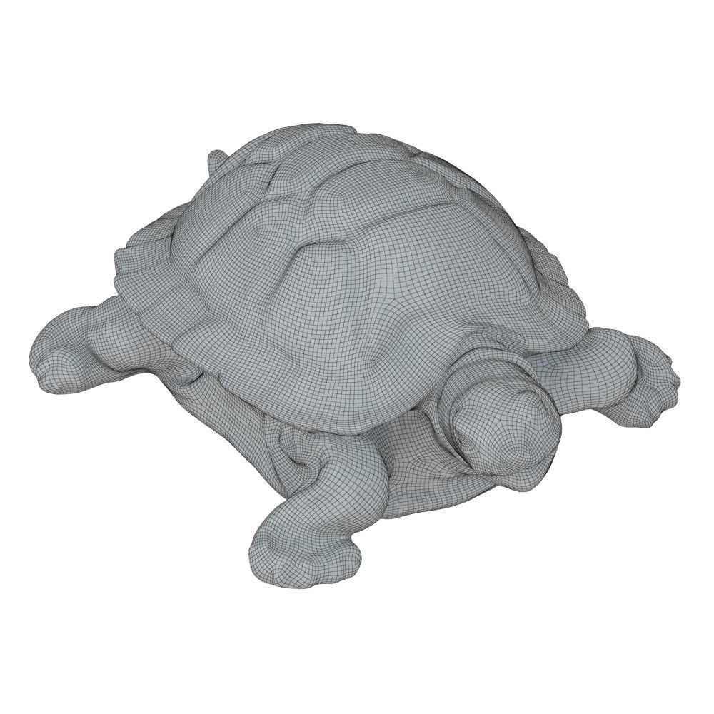 Turtle garden sculpture 3D model_6