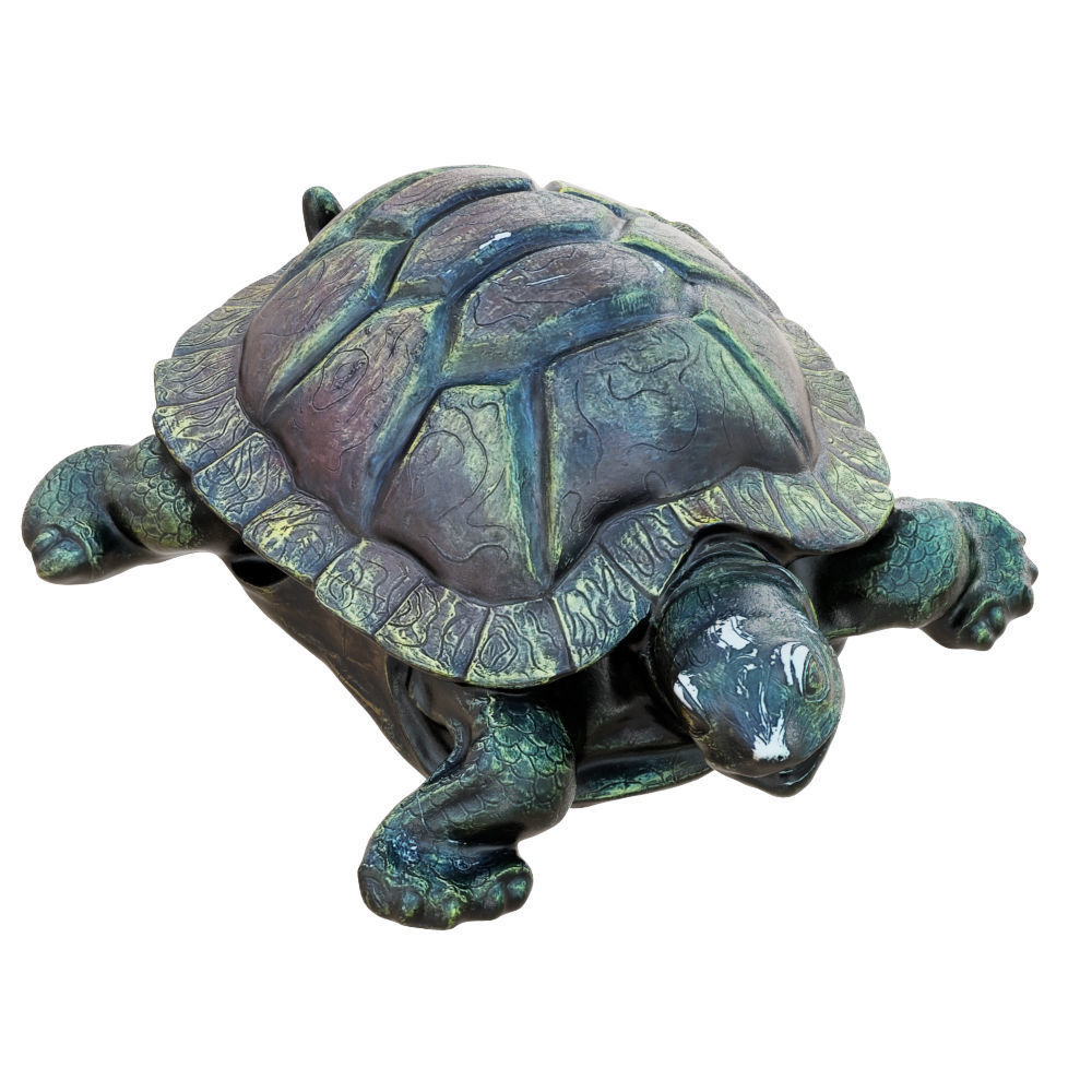 Turtle garden sculpture 3D model_3