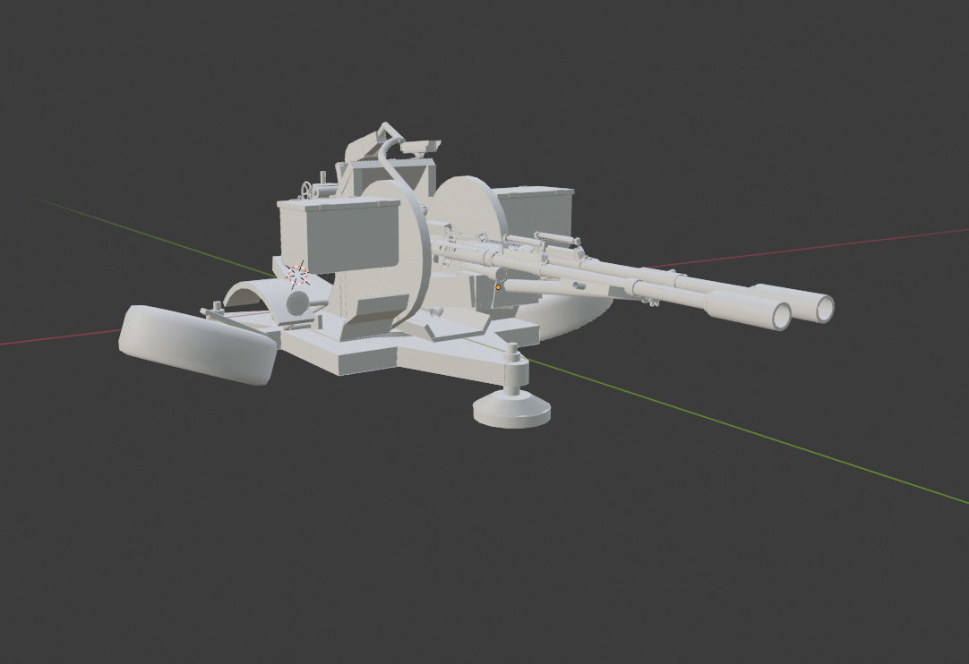 ZU-23-2 Twin barreled Anti Air  Free 3D model_4
