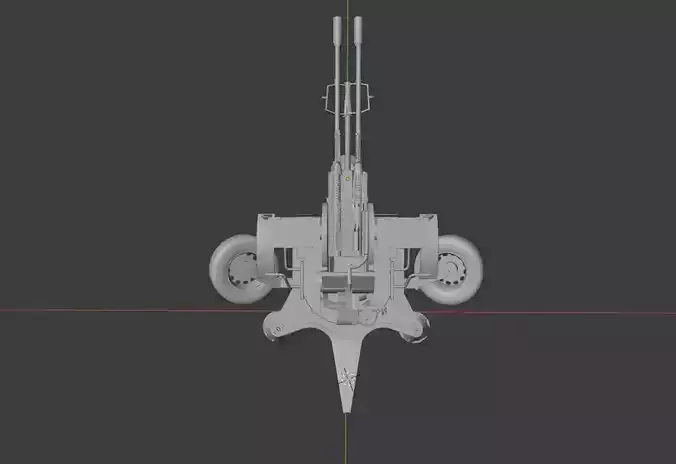 ZU-23-2 Twin barreled Anti Air  Free 3D model