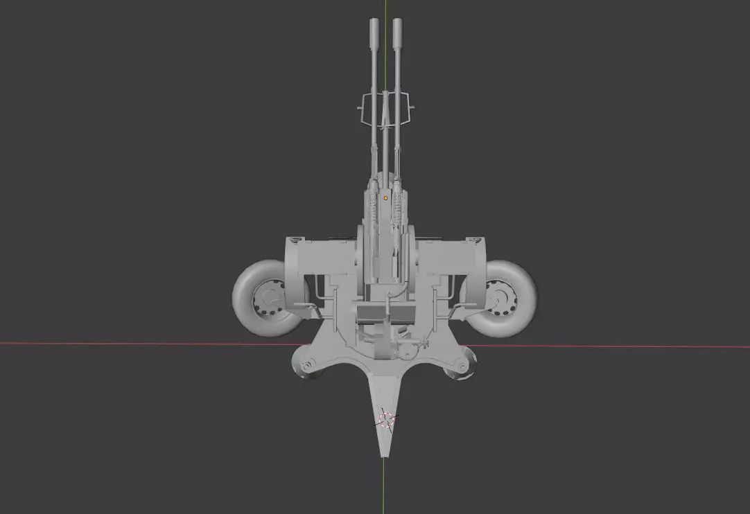 ZU-23-2 Twin barreled Anti Air  Free 3D model_0