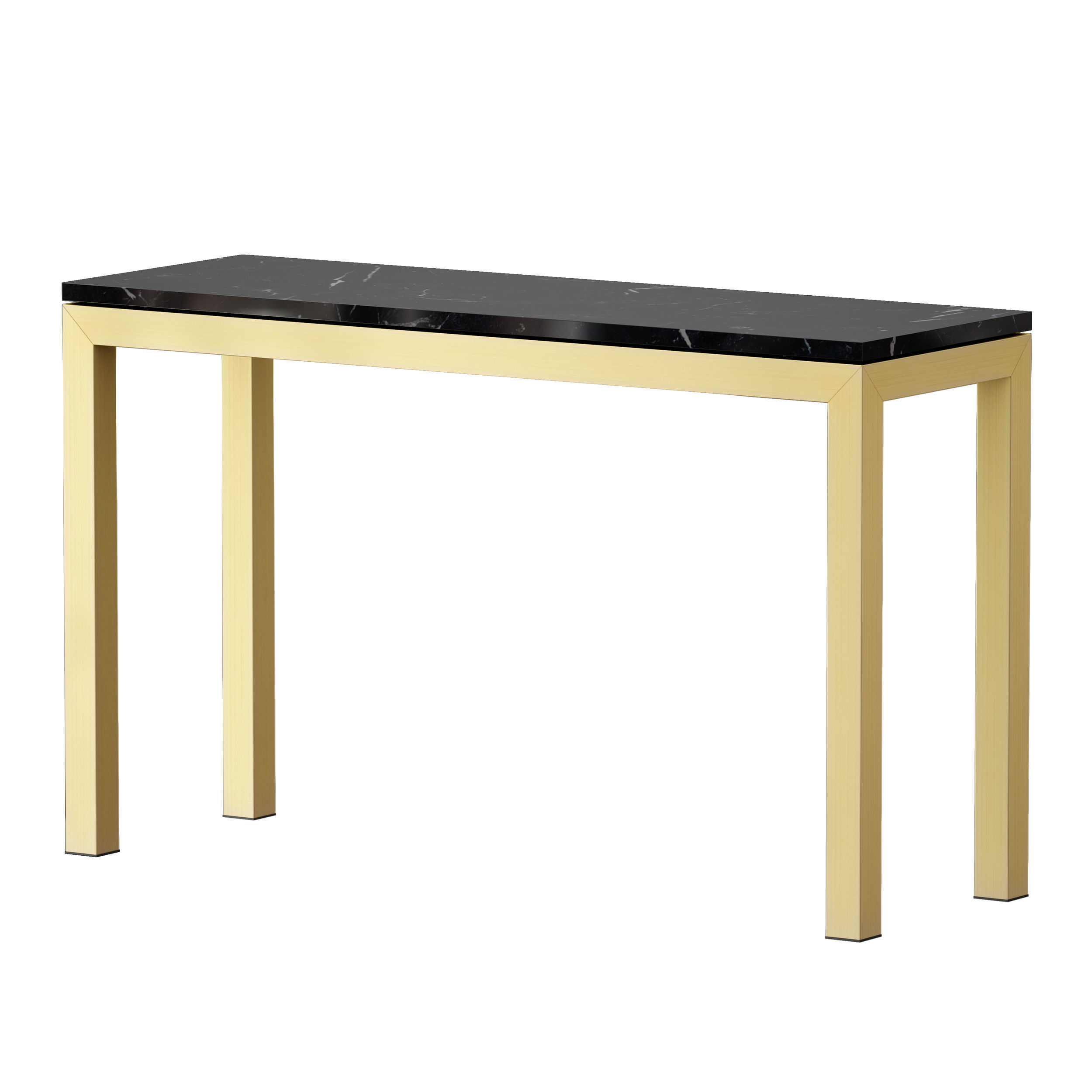 Parsons Black Marble Brass Console 3D model_6