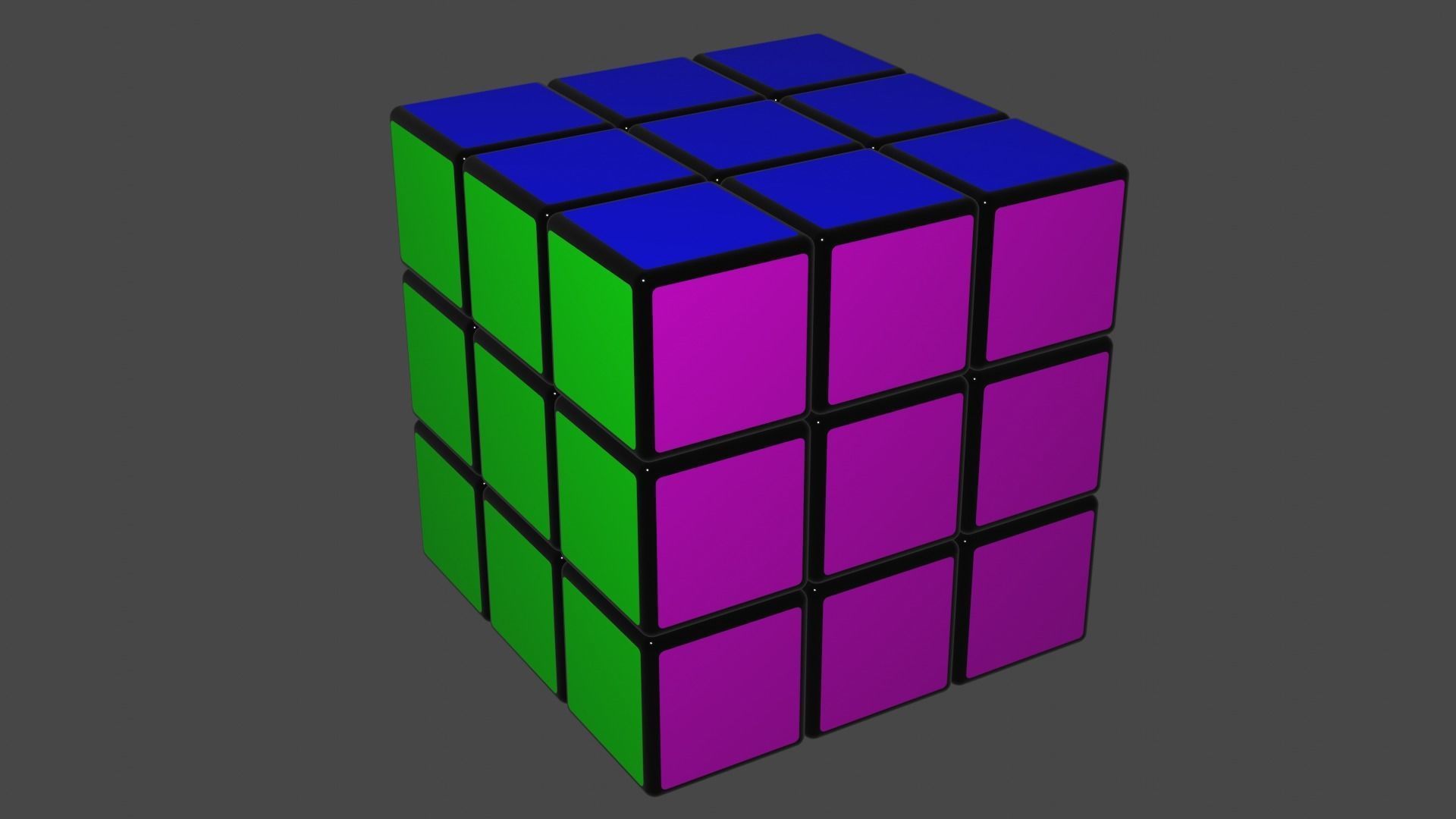 Rubiks Cube 3x3 3D model_3