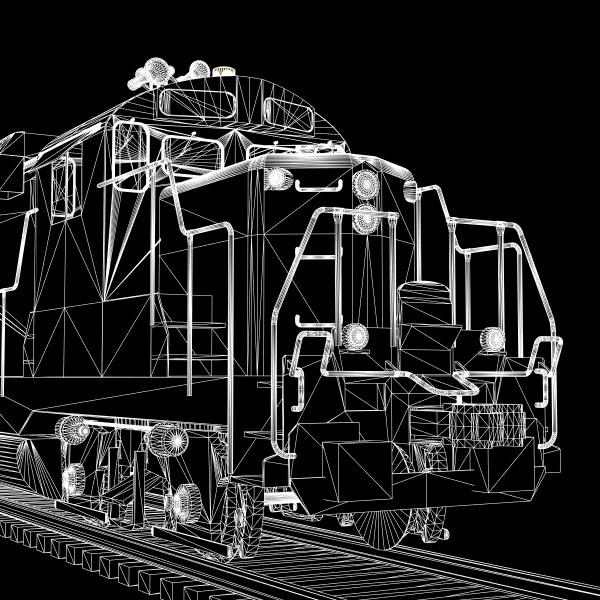 Army GP10 Locomotive 3D model_8