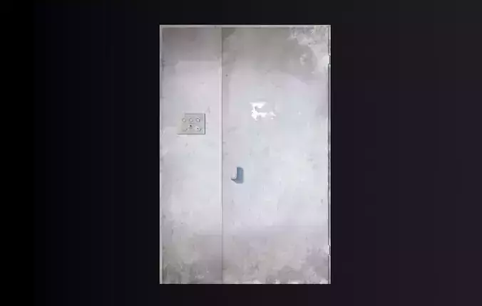 Metal Door  PBR  VR   AR  low-poly 