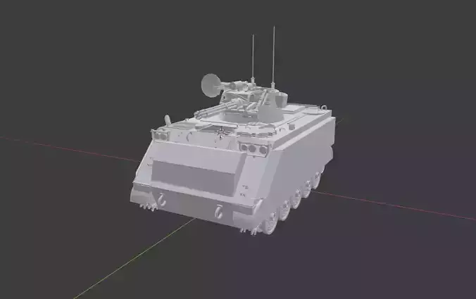 M163 Vulcan Air Defense System Free 3D model