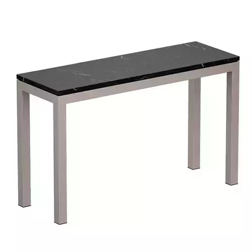 Parsons Black Marble Stainless Steel Console