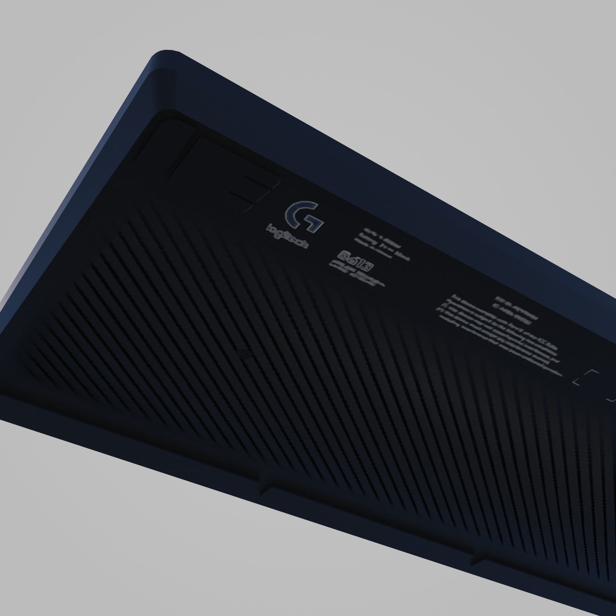 Logitech Gaming Keyboard Low-poly 3D model_9