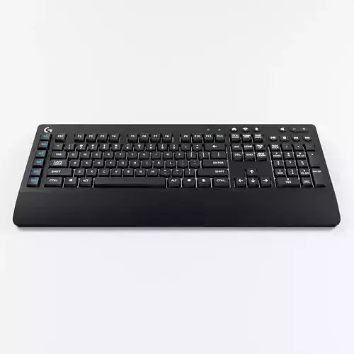 Logitech Gaming Keyboard Low-poly 3D model