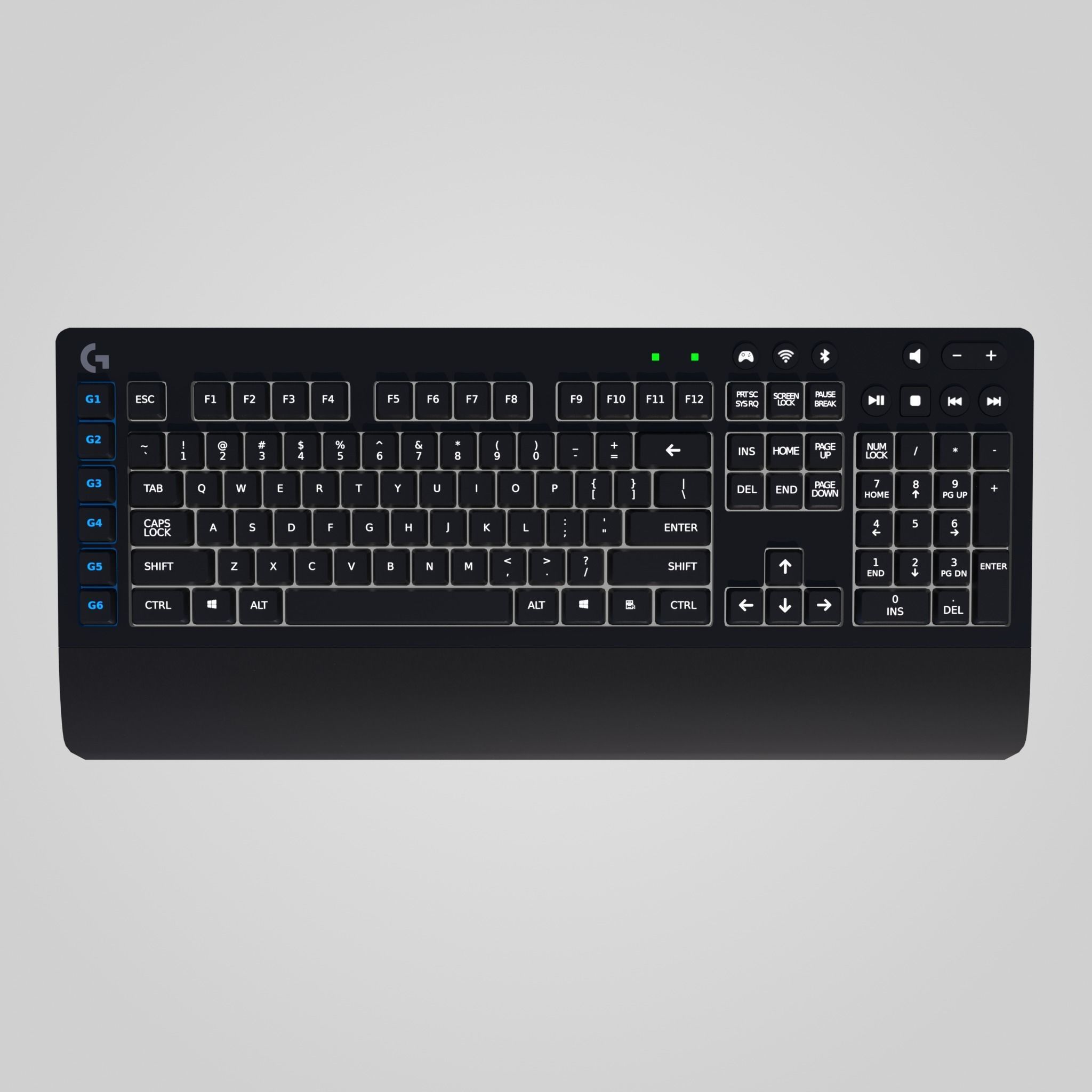 Logitech Gaming Keyboard Low-poly 3D model_15