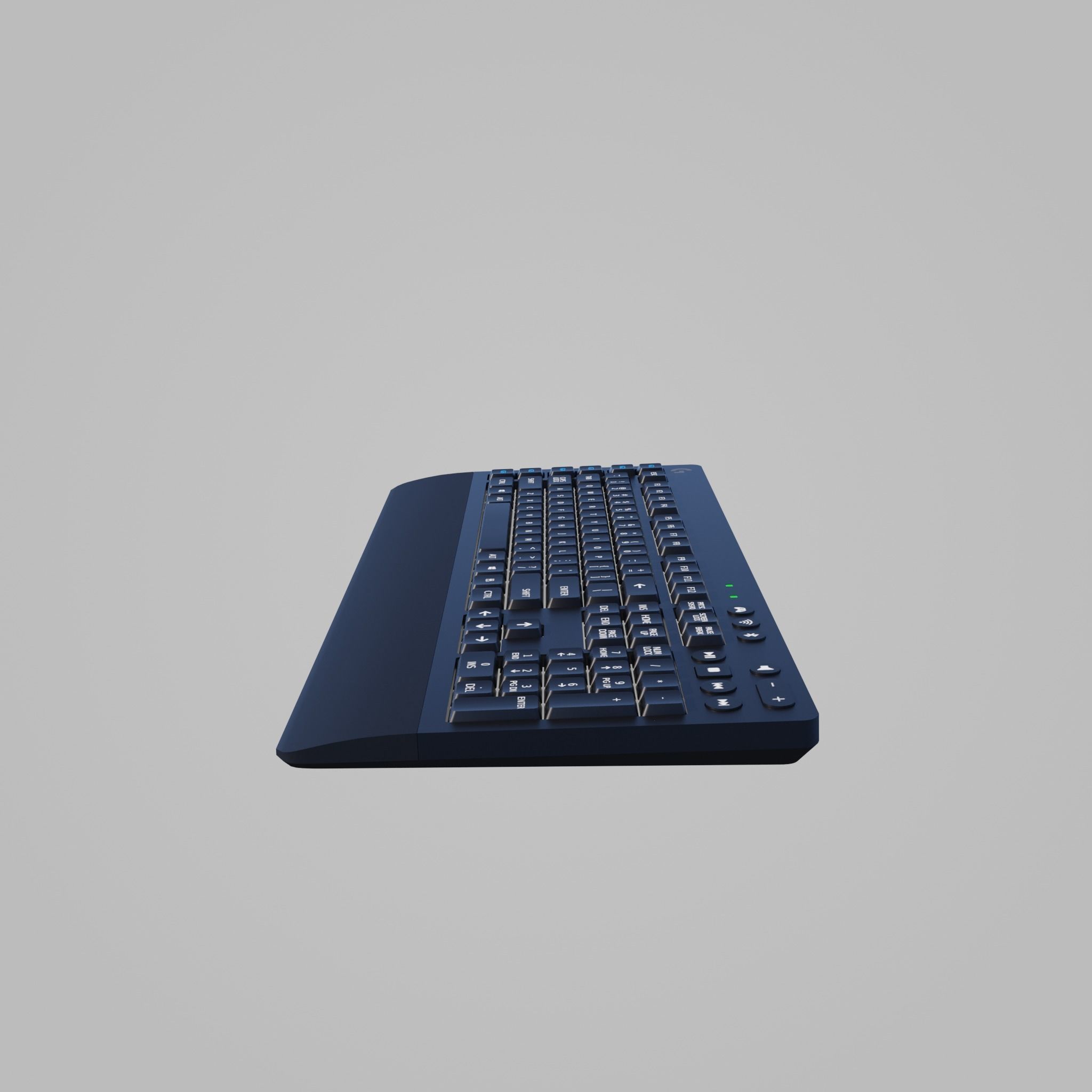 Logitech Gaming Keyboard Low-poly 3D model_13