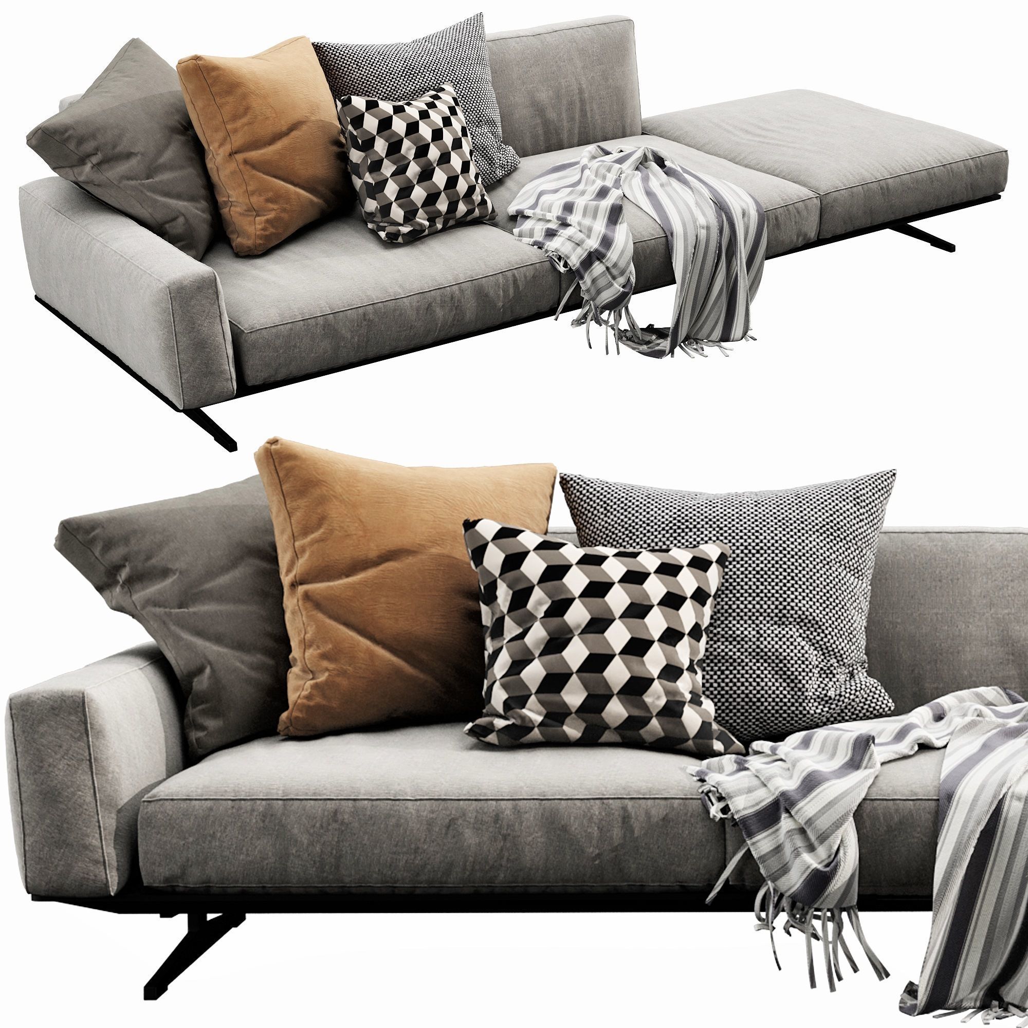 Flexform Soft Dream 3D model_9