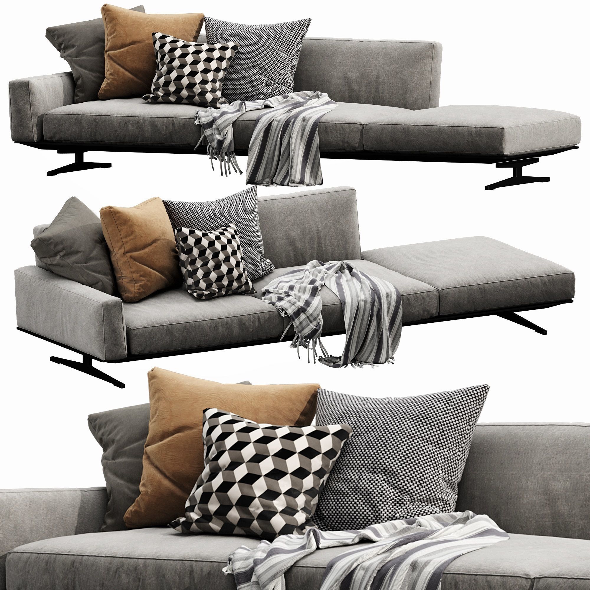 Flexform Soft Dream 3D model_7