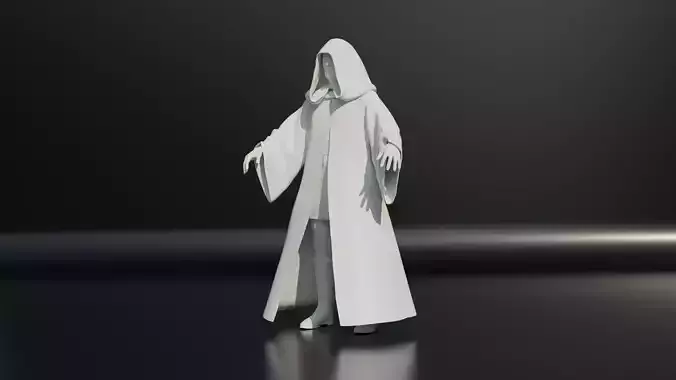 StarWars Palpatine Low-poly 3D model