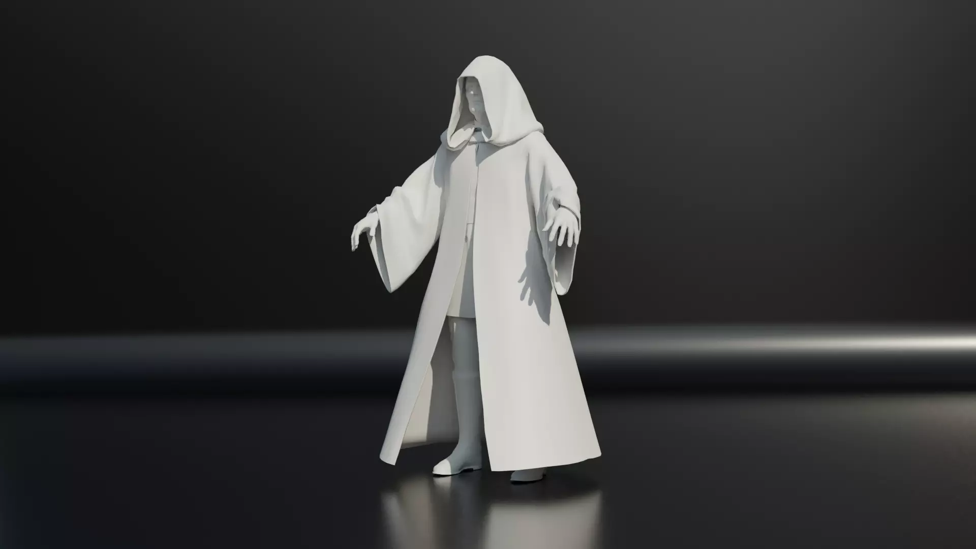 StarWars Palpatine Low-poly 3D model