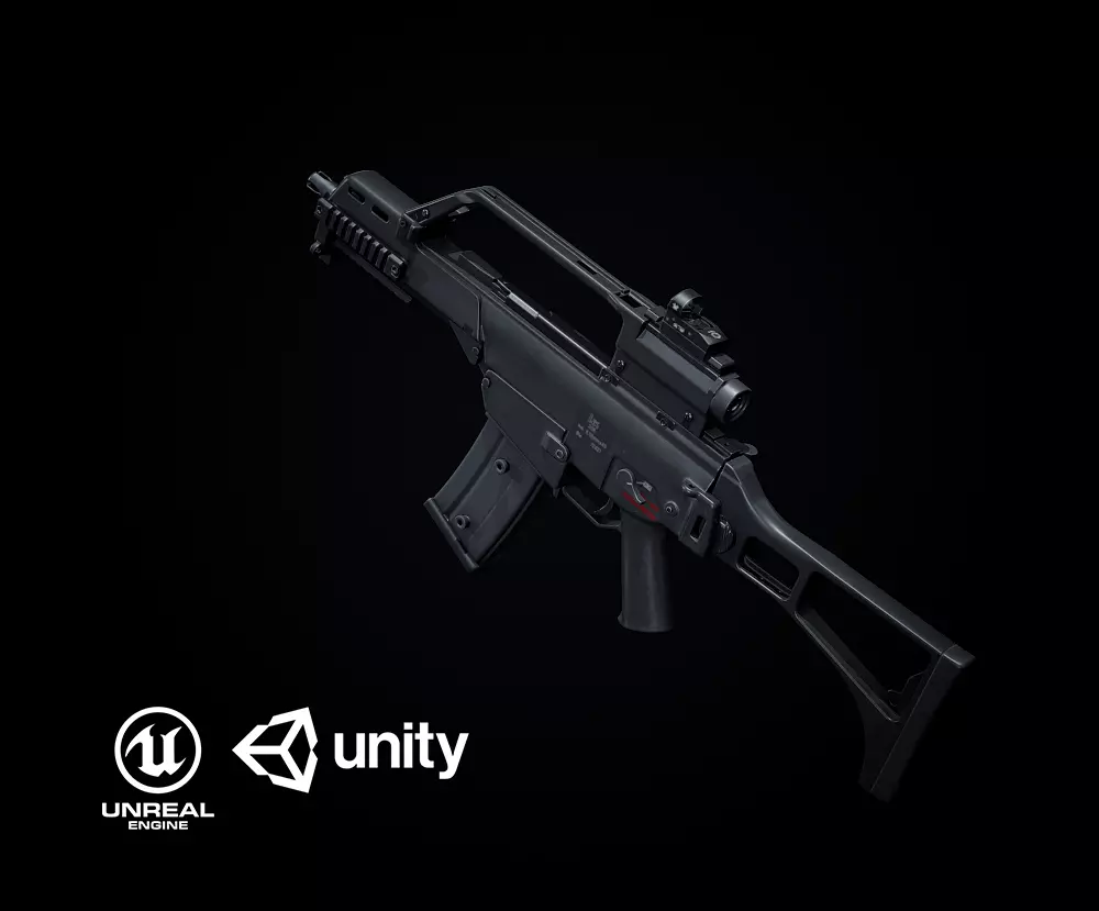 G36 Variants PBR Low-poly 3D model_0