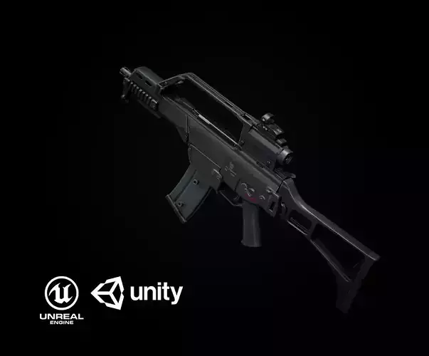 G36 Variants PBR Low-poly 3D model
