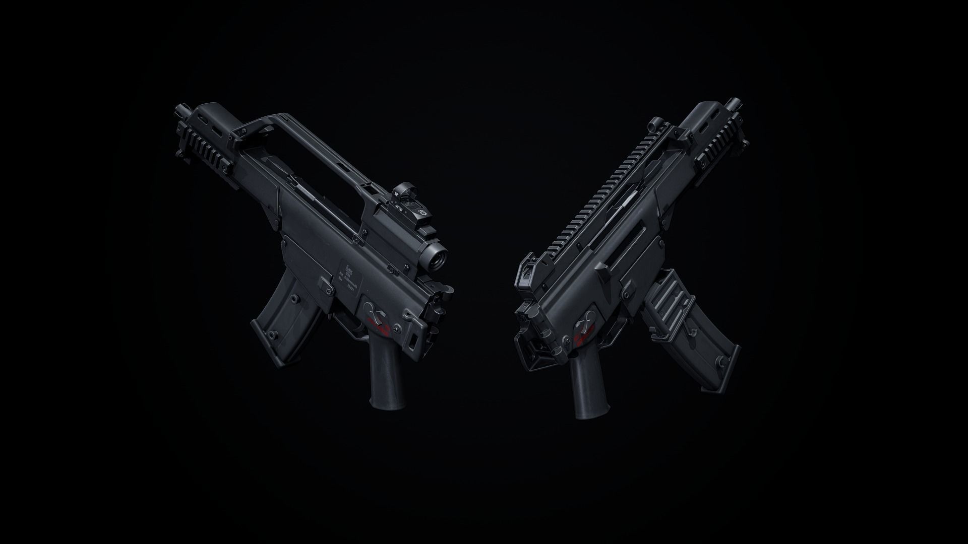 G36 Variants PBR Low-poly 3D model_7