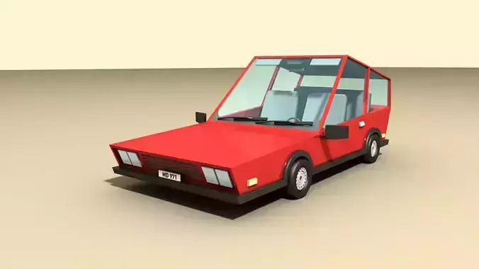 CAR 1 Low-poly 3D model