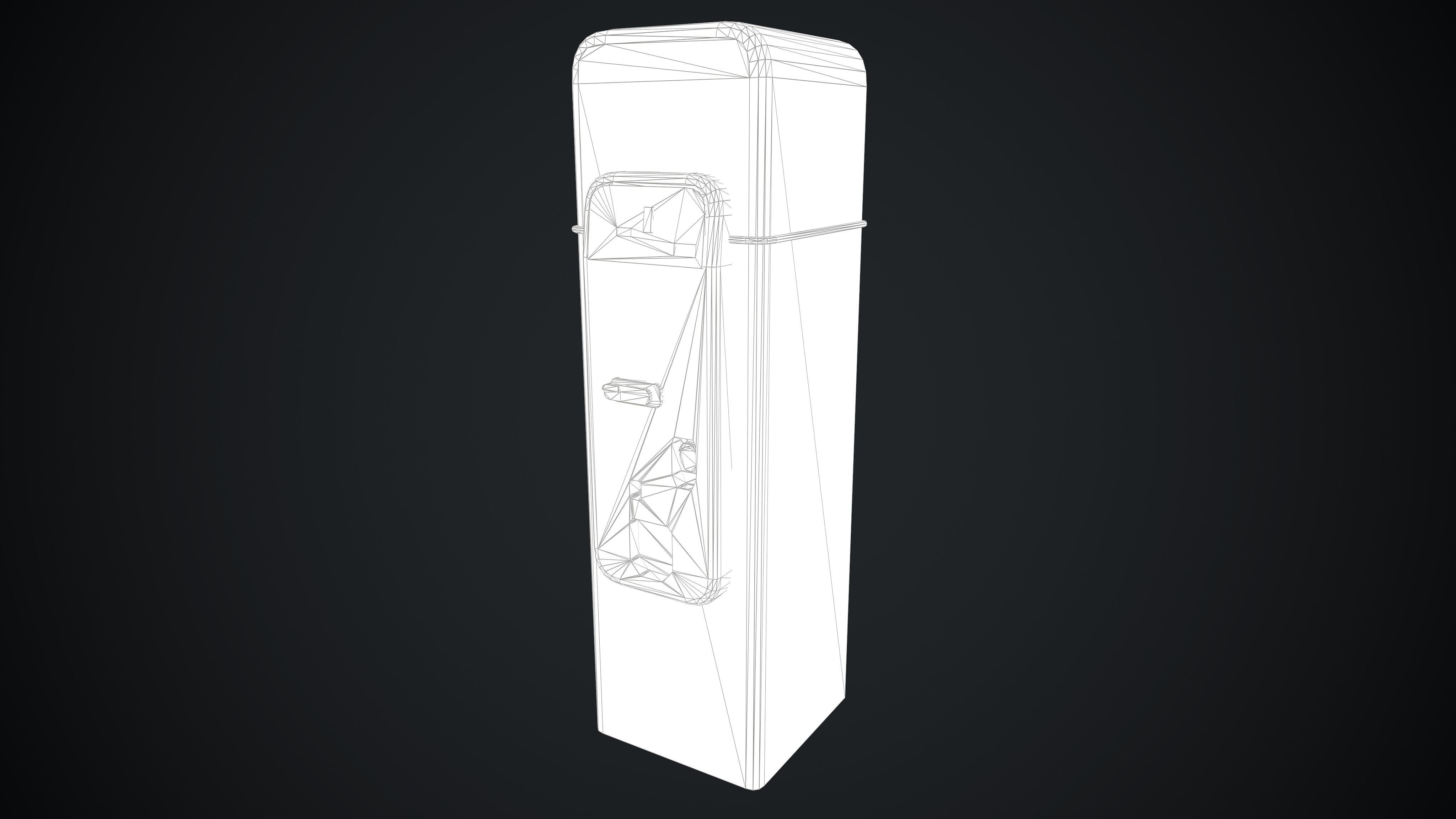 Coca Cola Vendo 44 Old Rust Worn Low-poly 3D model_12