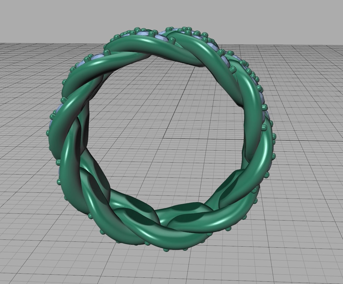 DIAMOND Cuban Link Heavy Chain Ring 9mm Wide 8US Size 3dmodel 3D print model_23