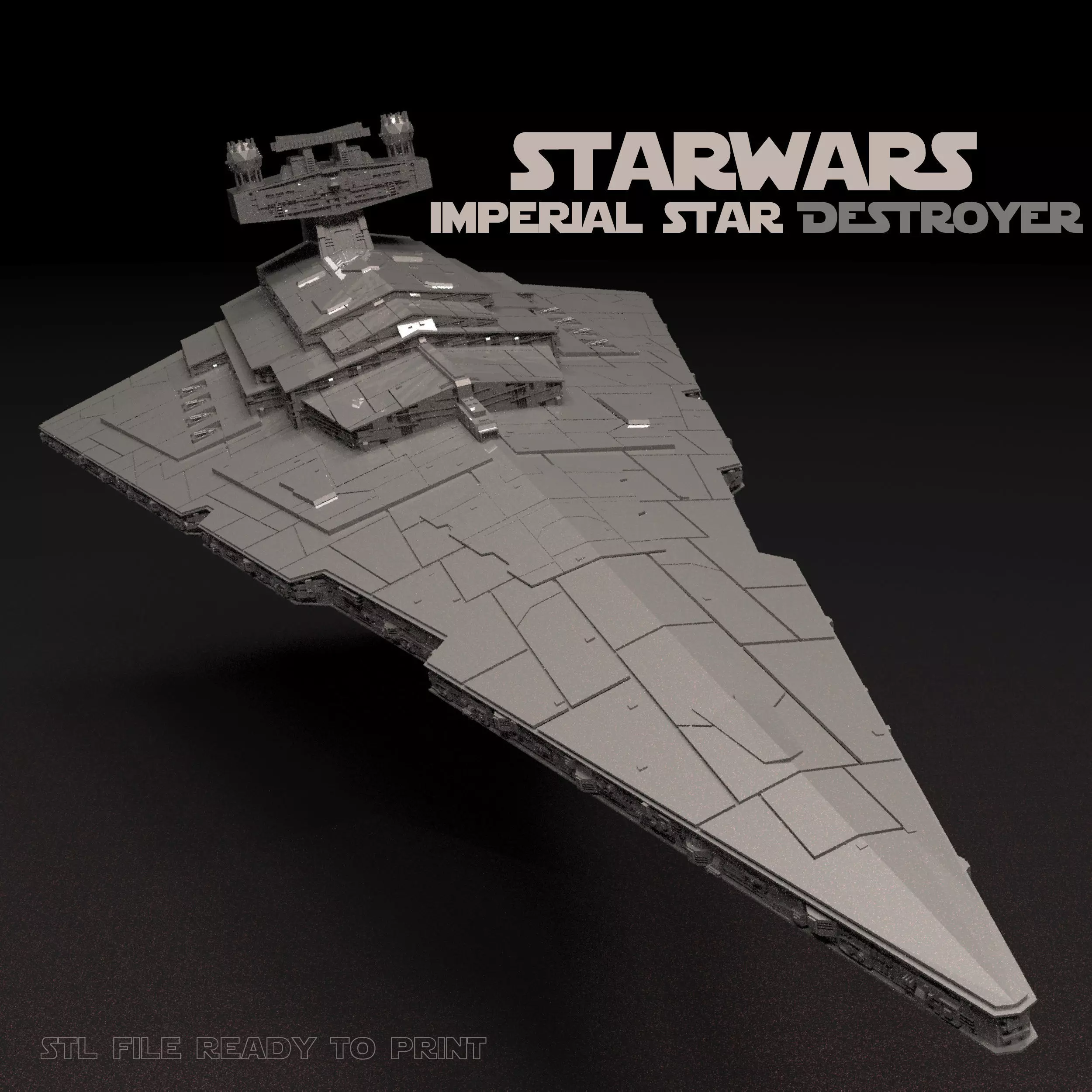 Star Wars Imperial Star Destroyer 3D Print Model Stl  3D print model_0