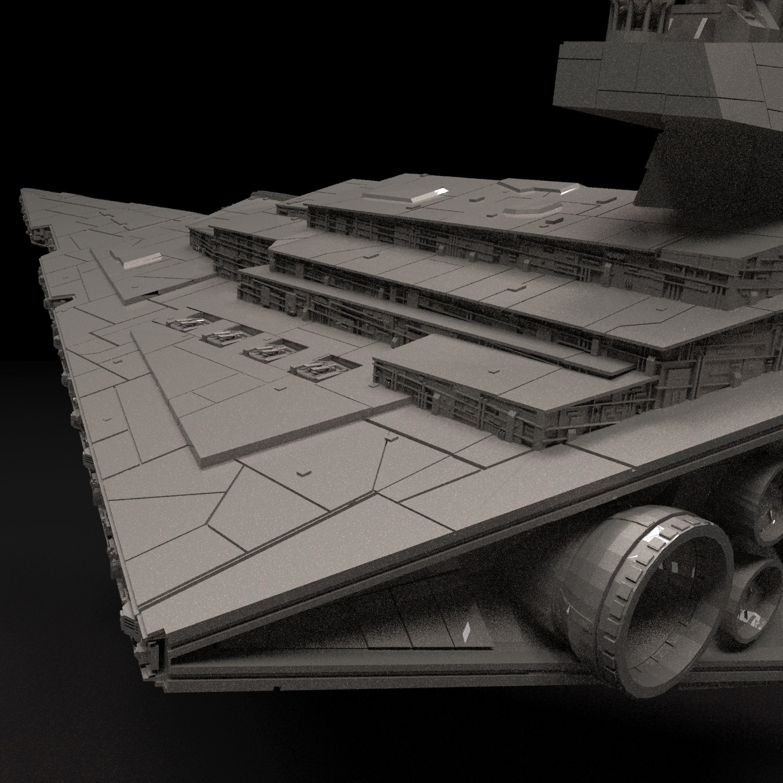 Star Wars Imperial Star Destroyer 3D Print Model Stl  3D print model_6