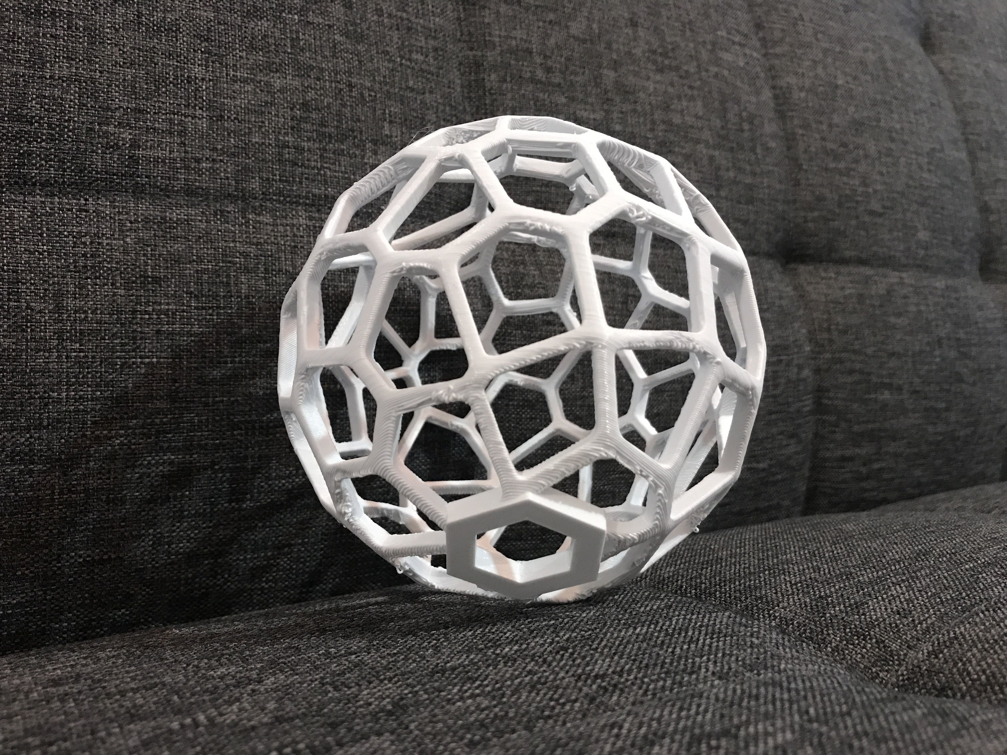 Voronoi Lamp - Generative design - 3D print model 3D print model_7