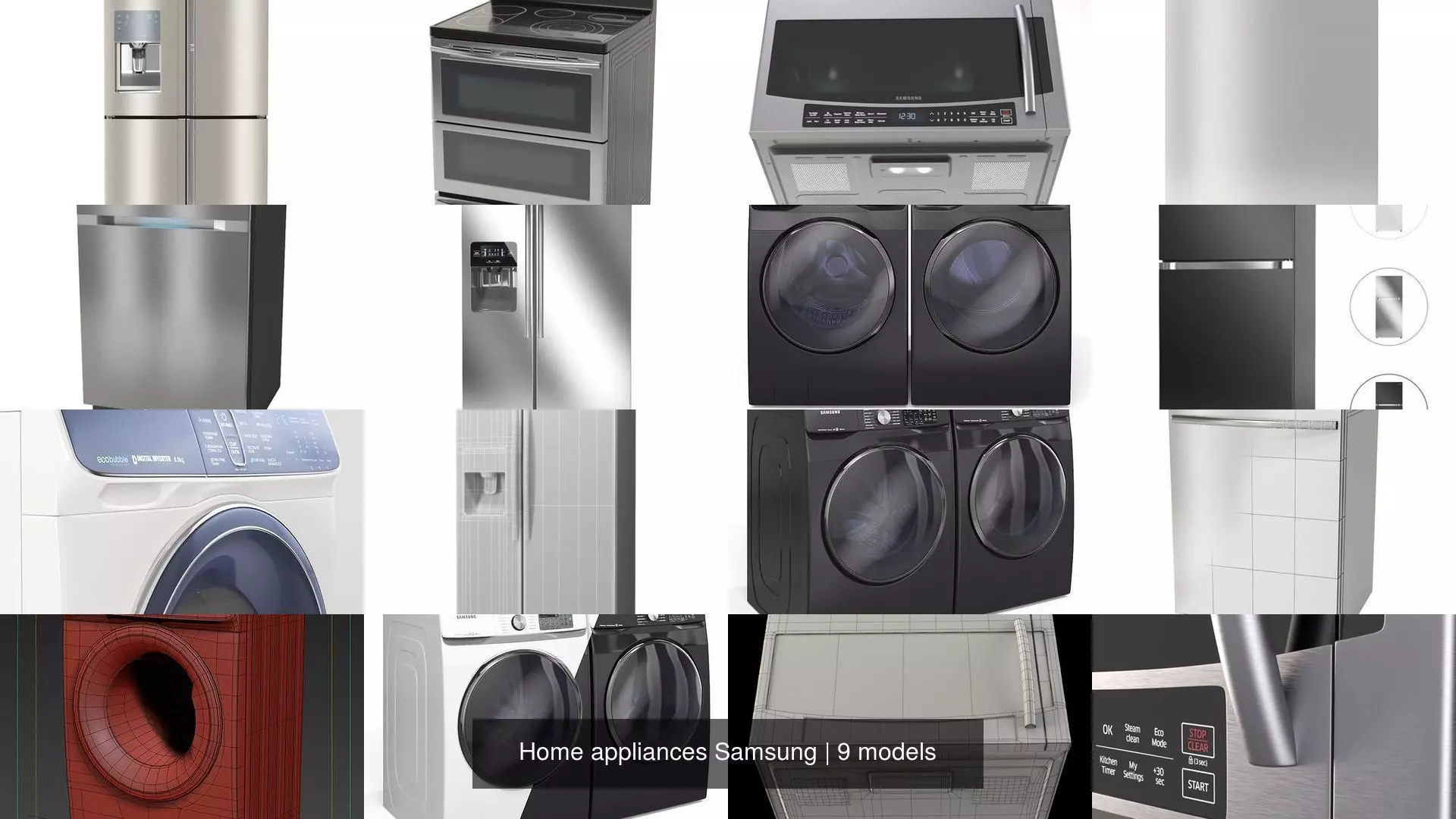 Home appliances Samsung 3D Model Collection_0