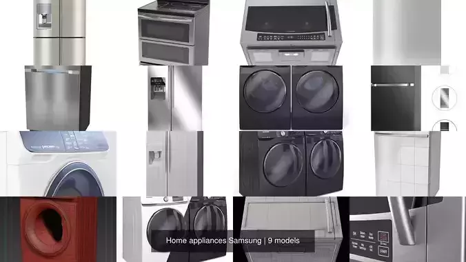 Home appliances Samsung 3D Model Collection