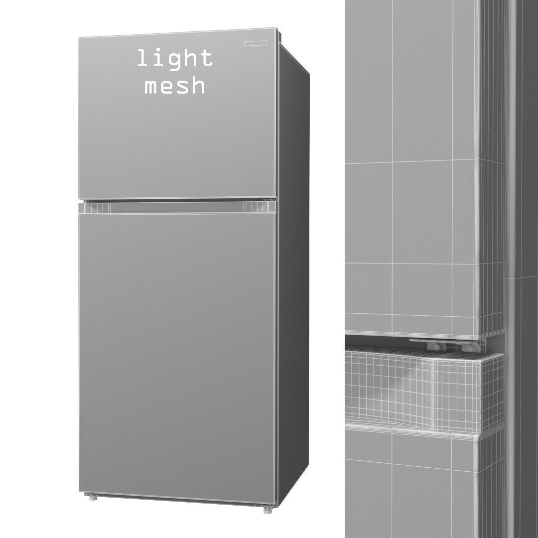 Samsung 18 Top Freezer 3D model_8