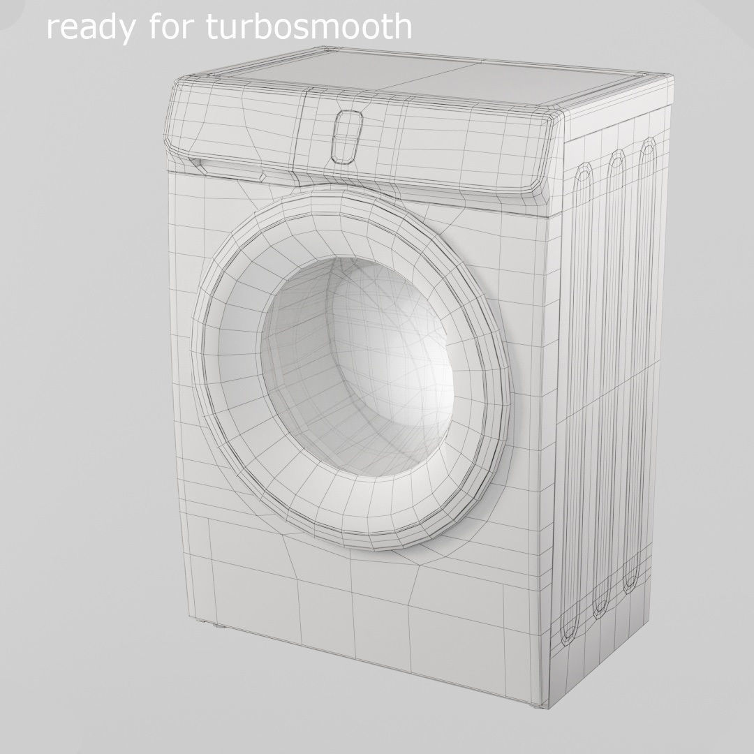  Washing machine Samsung WW80K52E61W 3D model_3