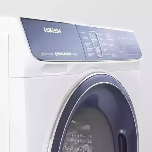  Washing machine Samsung WW80K52E61W 3D model