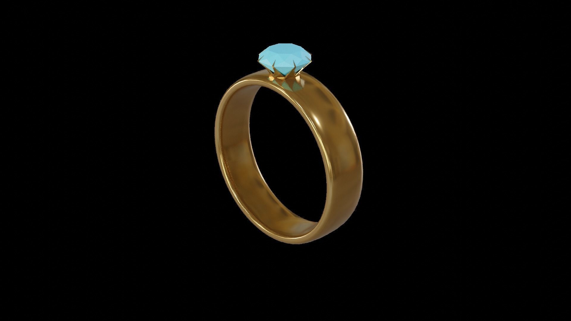 Luxury Ring 3D model_7
