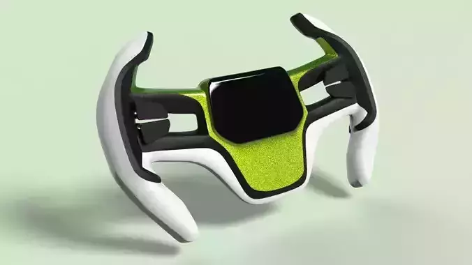 Sporty steering wheel concept design
