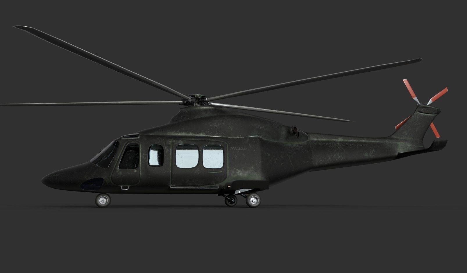 AgustaWestland AW139 Two skins model Low-poly 3D model_2