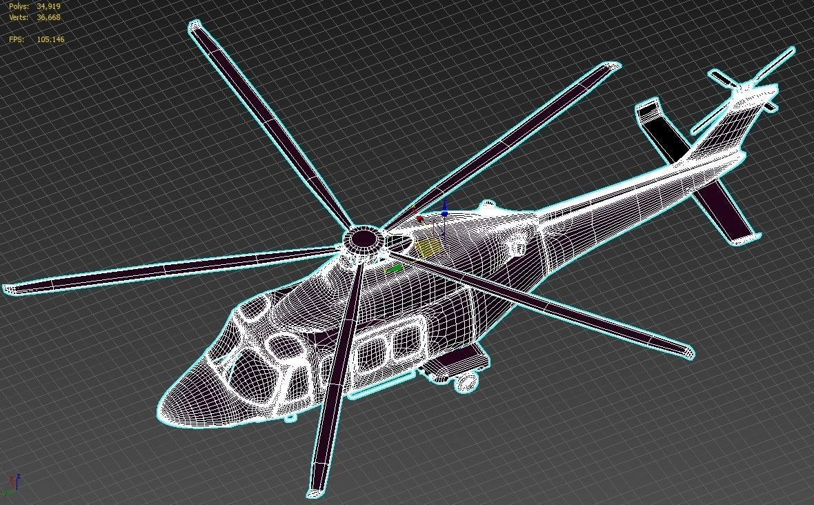 AgustaWestland AW139 Two skins model Low-poly 3D model_33
