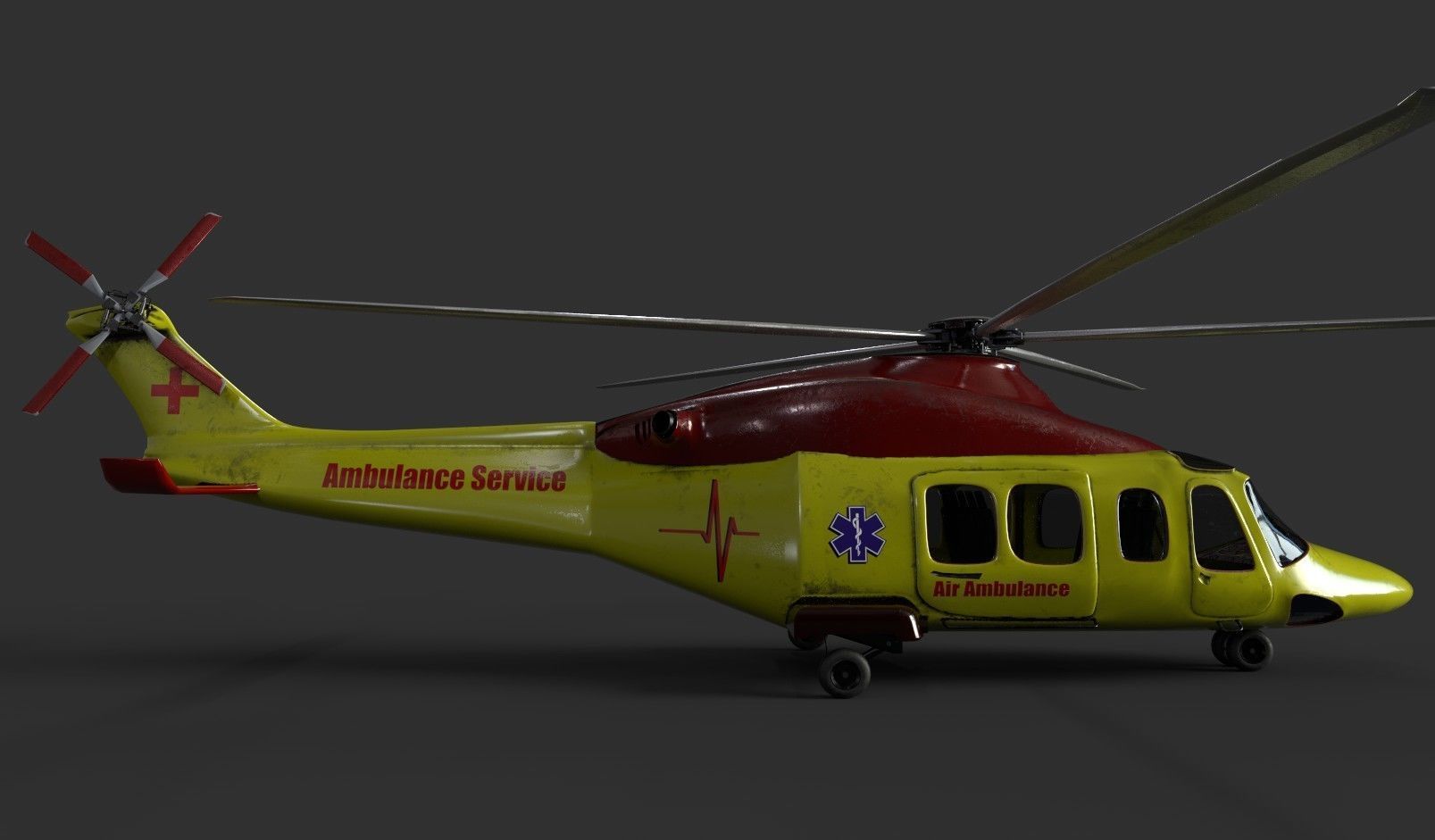 AgustaWestland AW139 Two skins model Low-poly 3D model_29